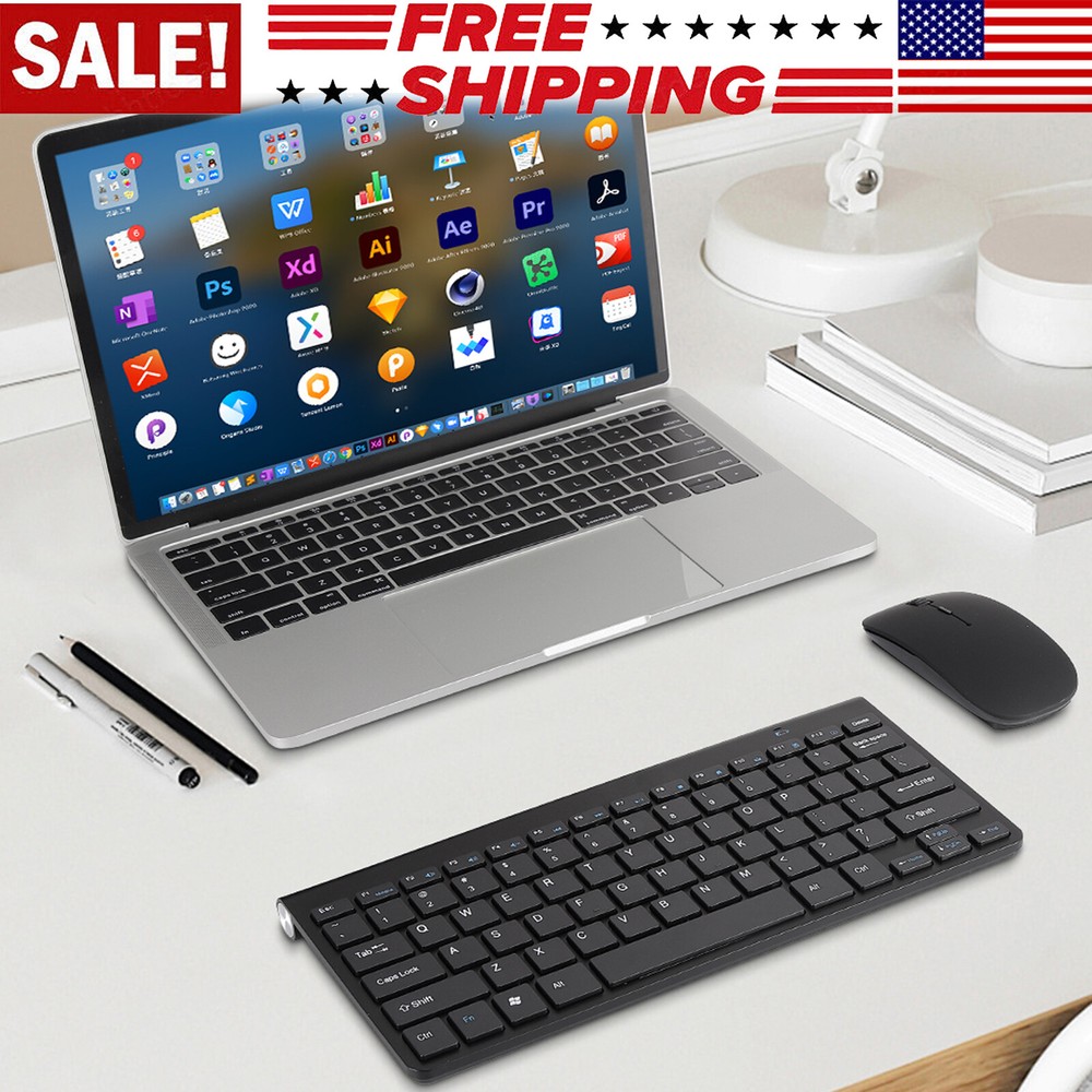 2026 New Wireless Keyboard and Mouse Combo USB 2.4GHz Compact Quiet for Computer