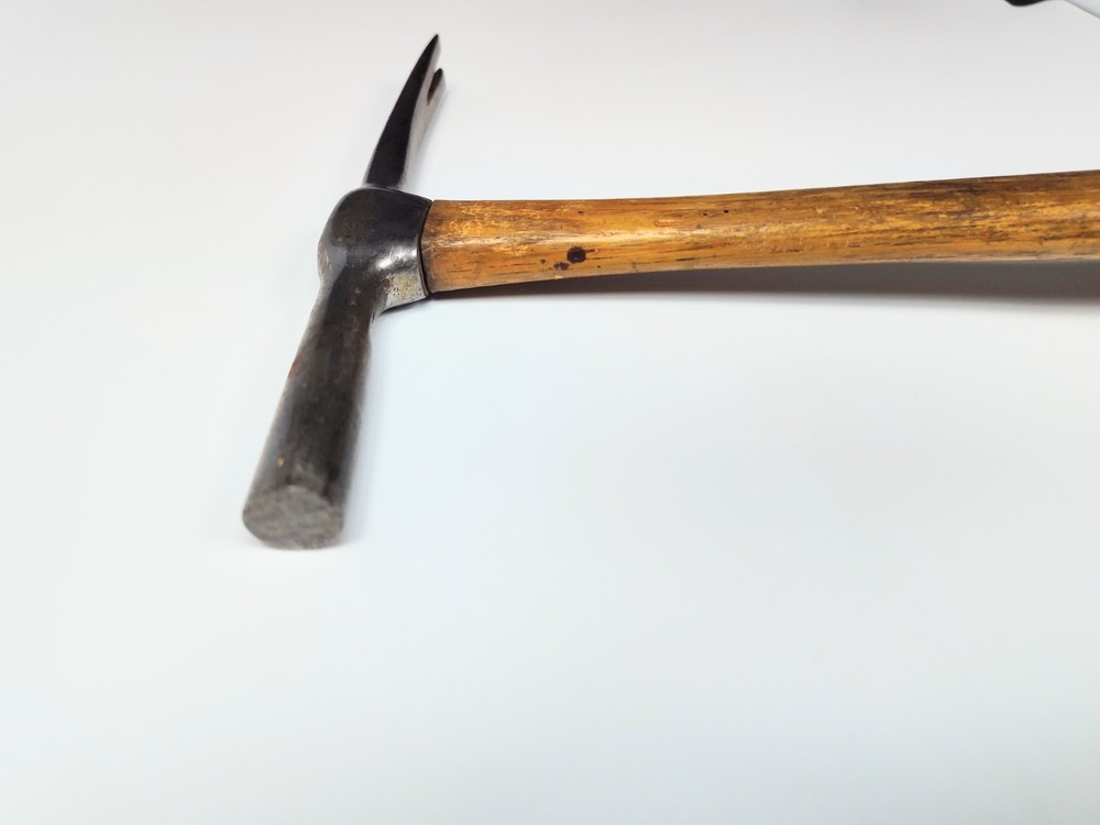 Antique Tact Hammer Oak Handle 12.75"