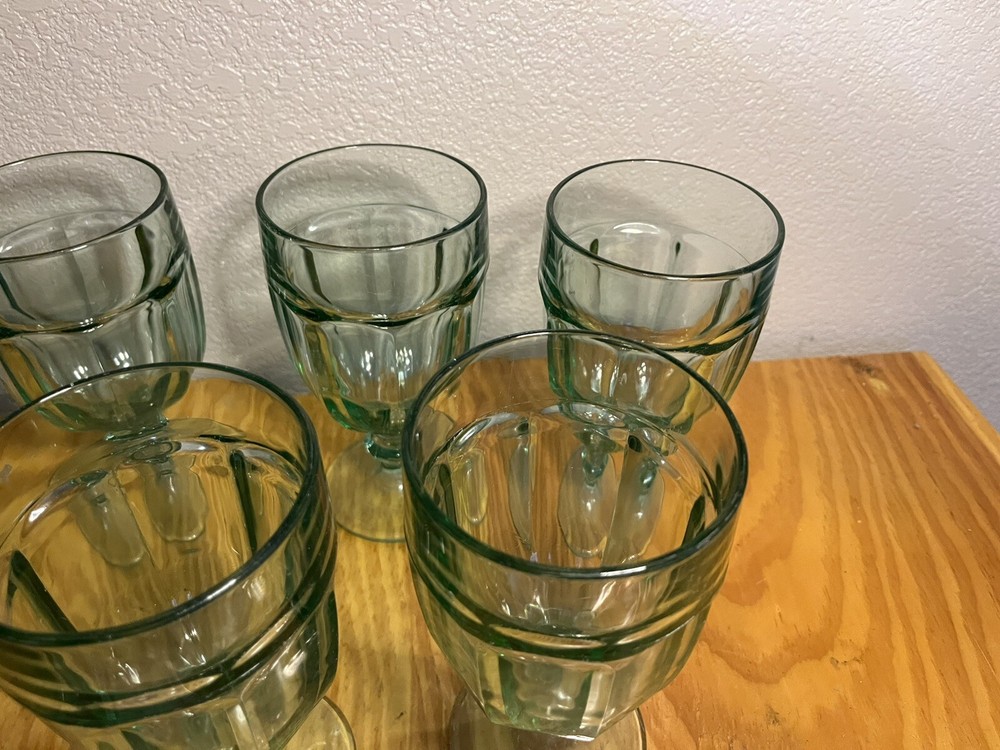 Libbey Duratuff Spanish Green Goblet
