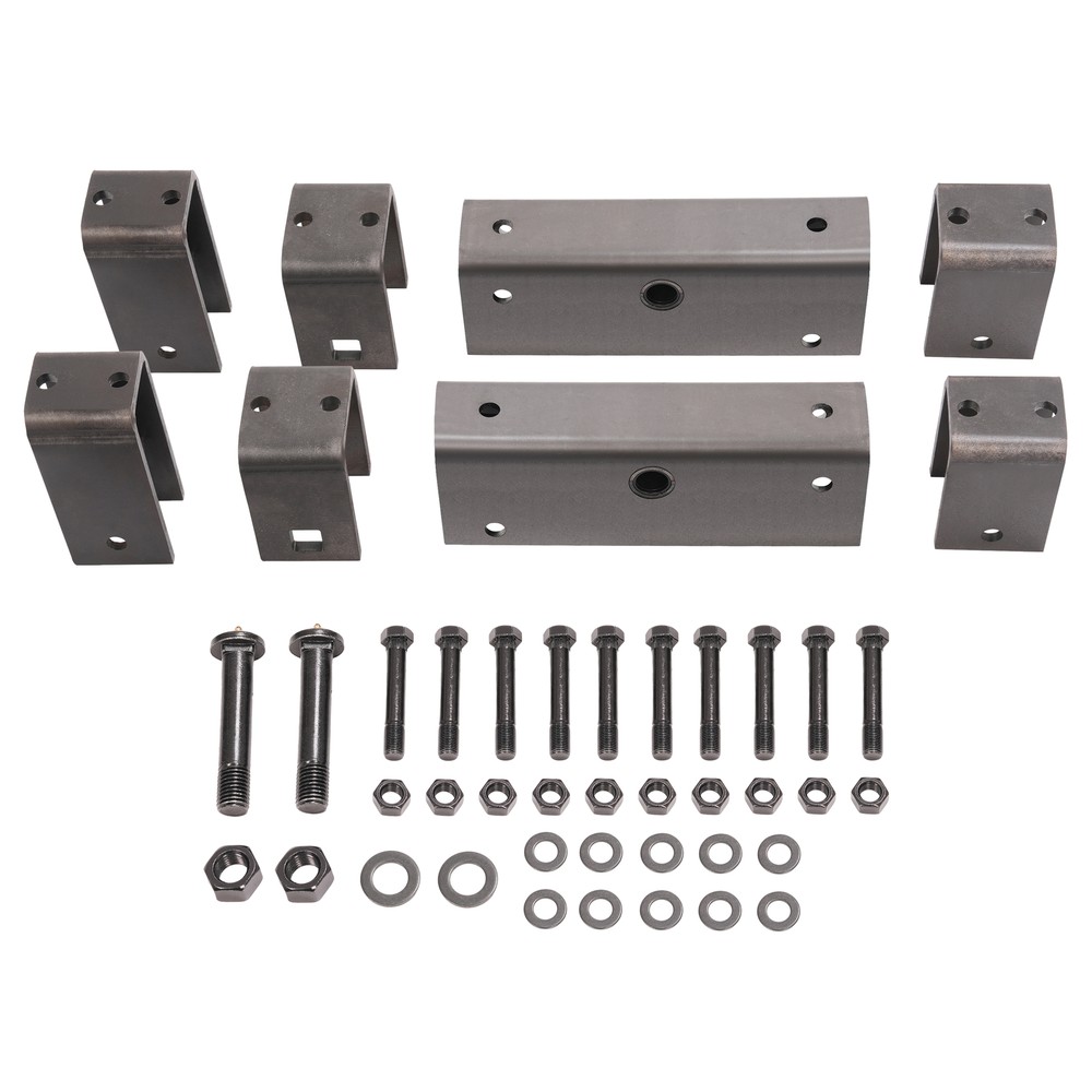 2" Trailer Slipper Spring Tandem Axle Attaching Hanger Kit w/ Equalizer Bolts