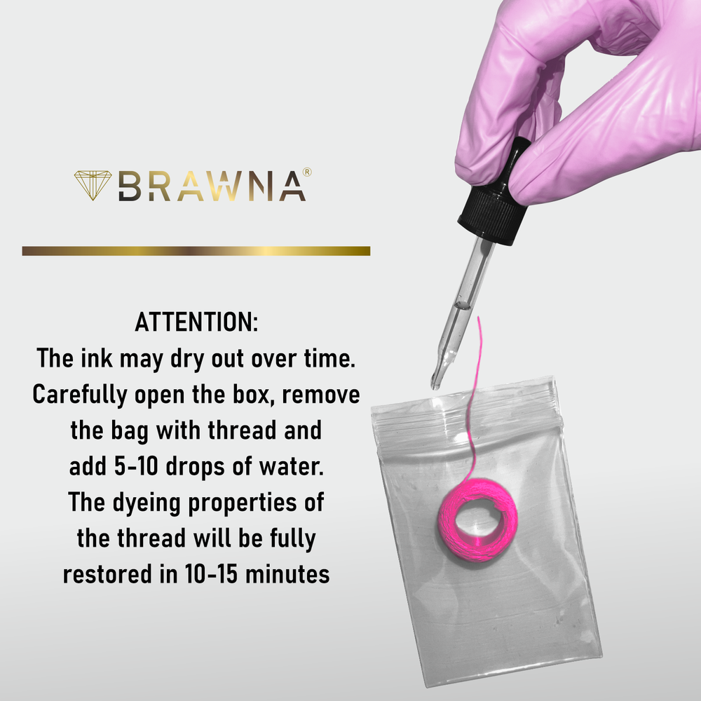 BRAWNA 2 PC Mapping String for Eyebrow & Lip Measuring - PMU Supplies