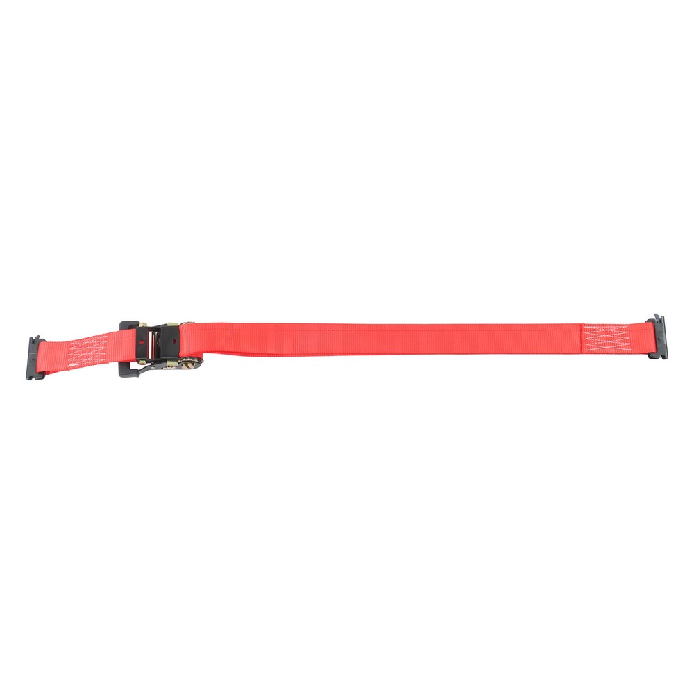 LABLT Secure Cargo E Track Wheel Chock System 8' Red Ratchet Tie Down Straps