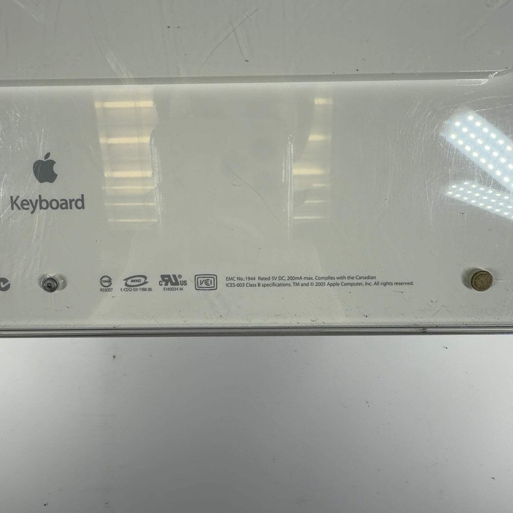 Apple Keyboard and Mighty Mouse A1048 A1152 White