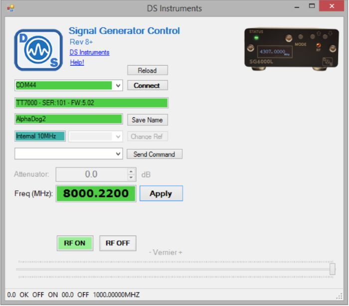 7GHz RF Power Meter / Frequency Counter / Signal Generator - USB