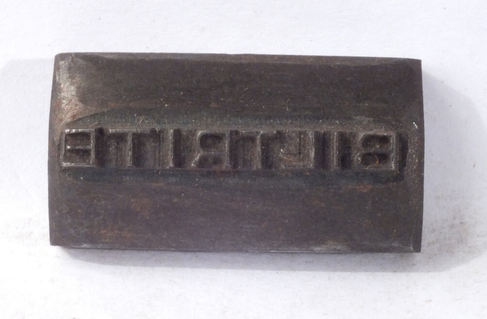 BILTRITE: Steel Leather Embossing Stamp