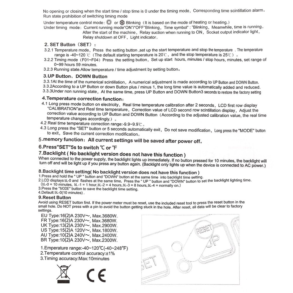 UMLIFE 1Pack Digital Temperature Controller Thermostat Timer - Reptile Thermo...