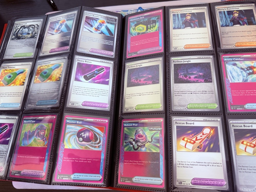 Temporal Forces Complete Base master Set Reverse Holos, EXS with 9 pocket binder