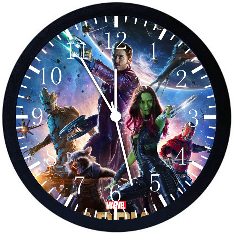 Guardians of the Galaxy Black Frame Wall Clock E71