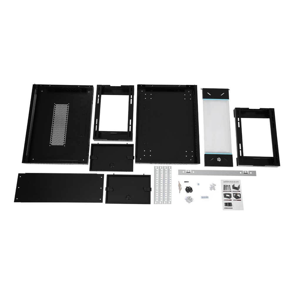 4U Server Cabinet Case Wall Mounted Network Server Data Cabinet Enclosure Rack