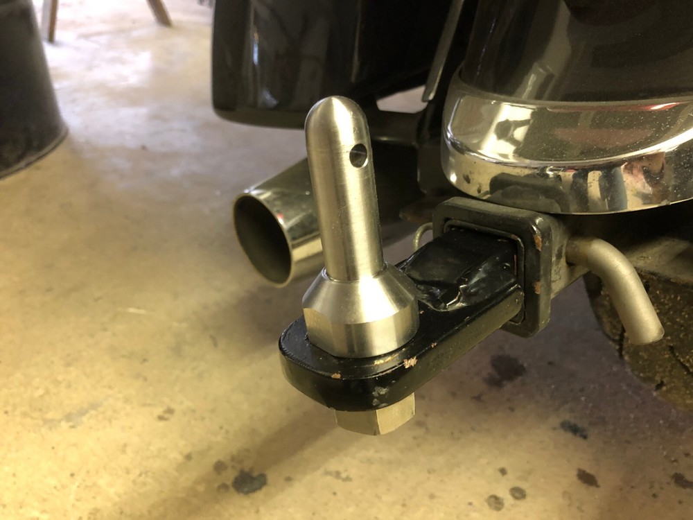 Motorcycle trailer swivel hitch heim coupler