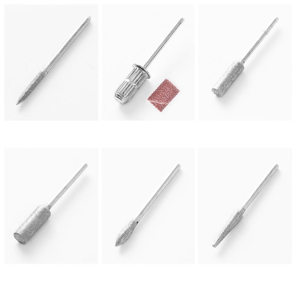 12pcs Electric Nail Drill Bits File Tool Manicure Machine Grind Head Tools Pack
