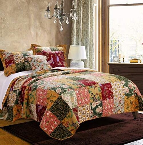 Greenland Home Antique Chic Authentic Patchwork Cotton Full/Queen (3 Piece)