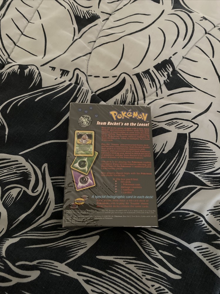Mint Team Rocket Trouble Theme Deck UnOpened