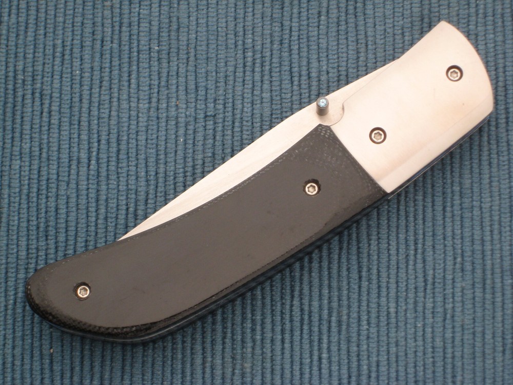 Mike Dilluvio Custom Black G10 Liner-Lock Folding Knife