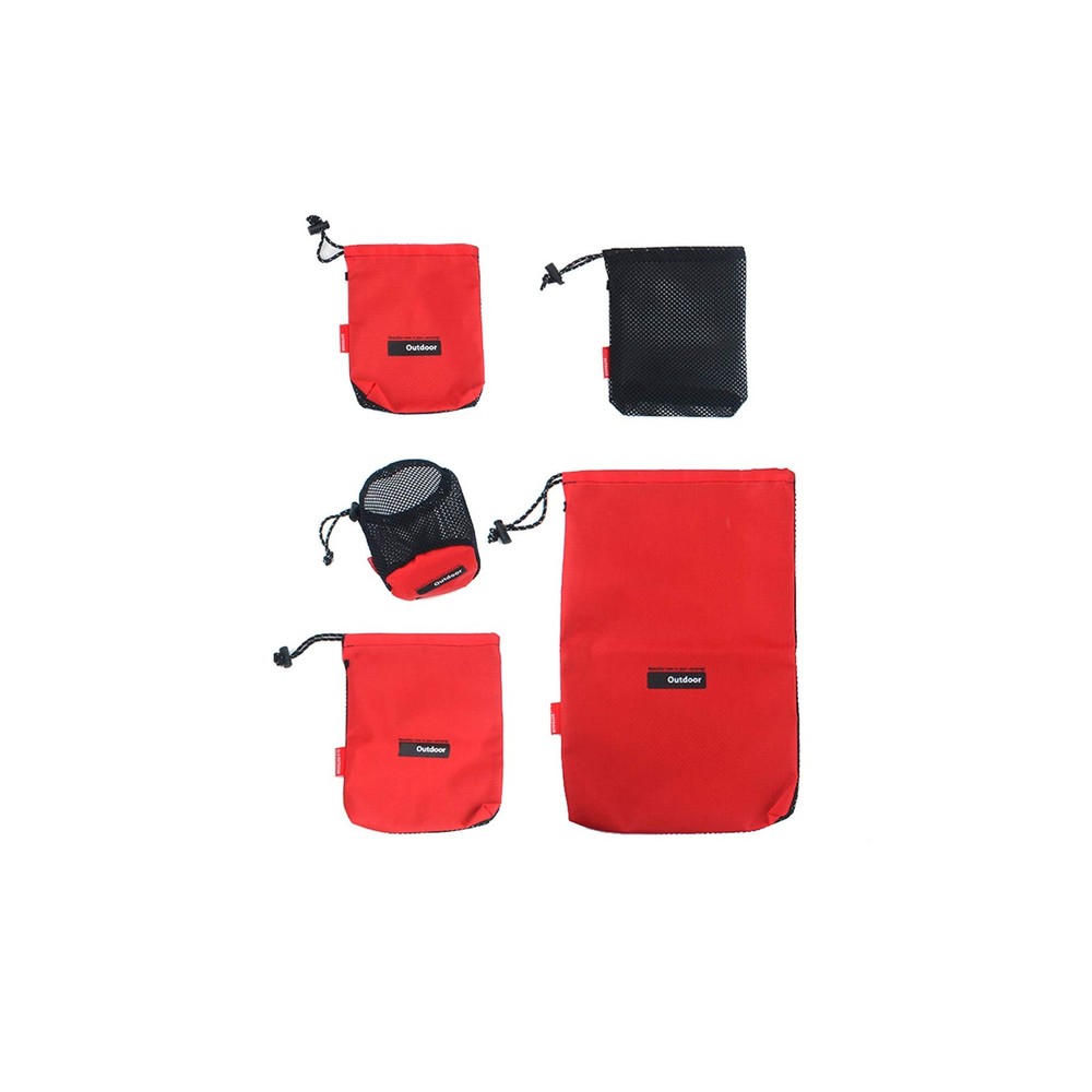 Drawstring Bags Pouch/Ditty Bag/Mesh Stuff Sack Camping Cord Bag Storage 5-in...
