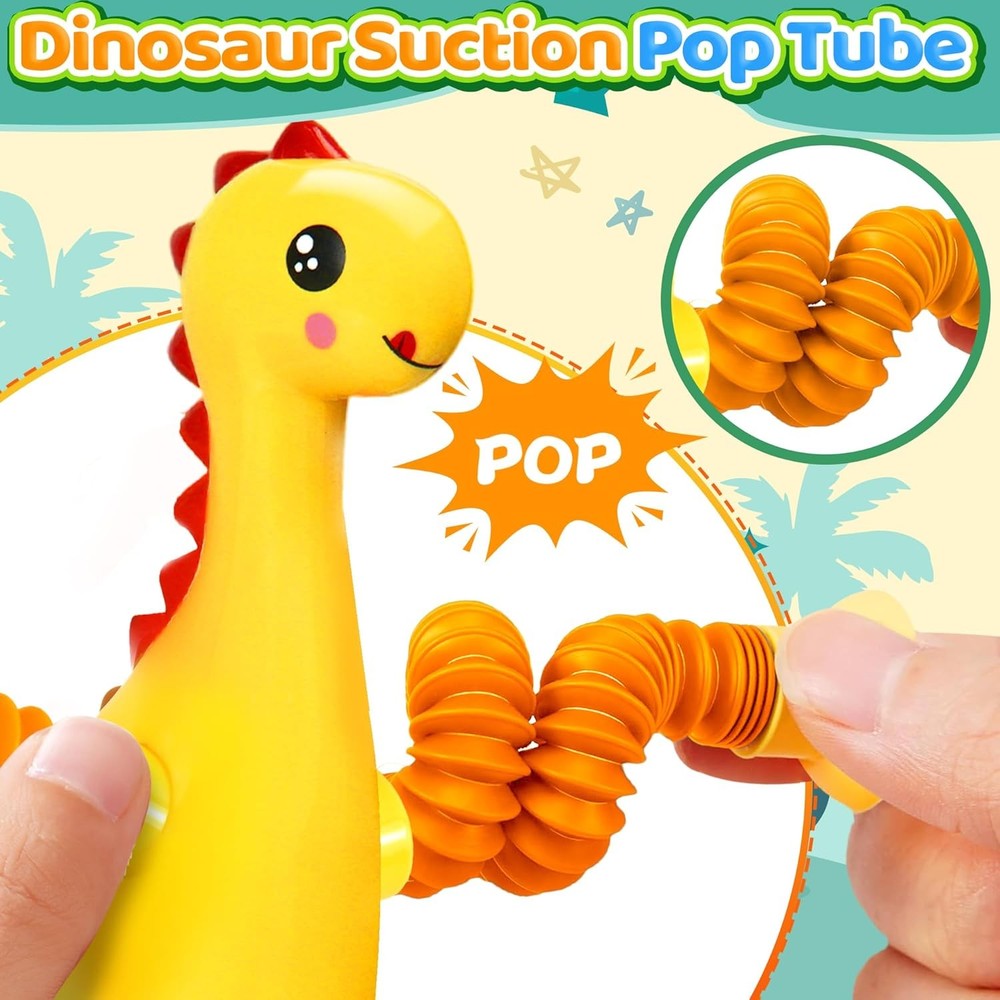 Suction Cup Dinosaur Travel Toys 4 Pack