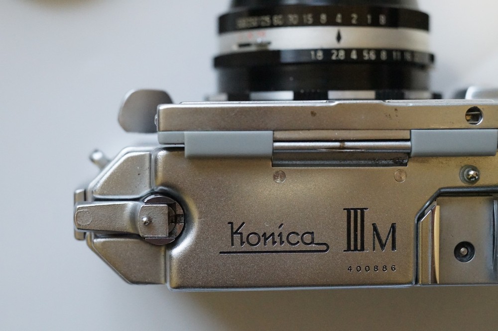 @RARE@ Full/ Half Frame Konica IIIM Rangedinder with Half Frame Adapter!