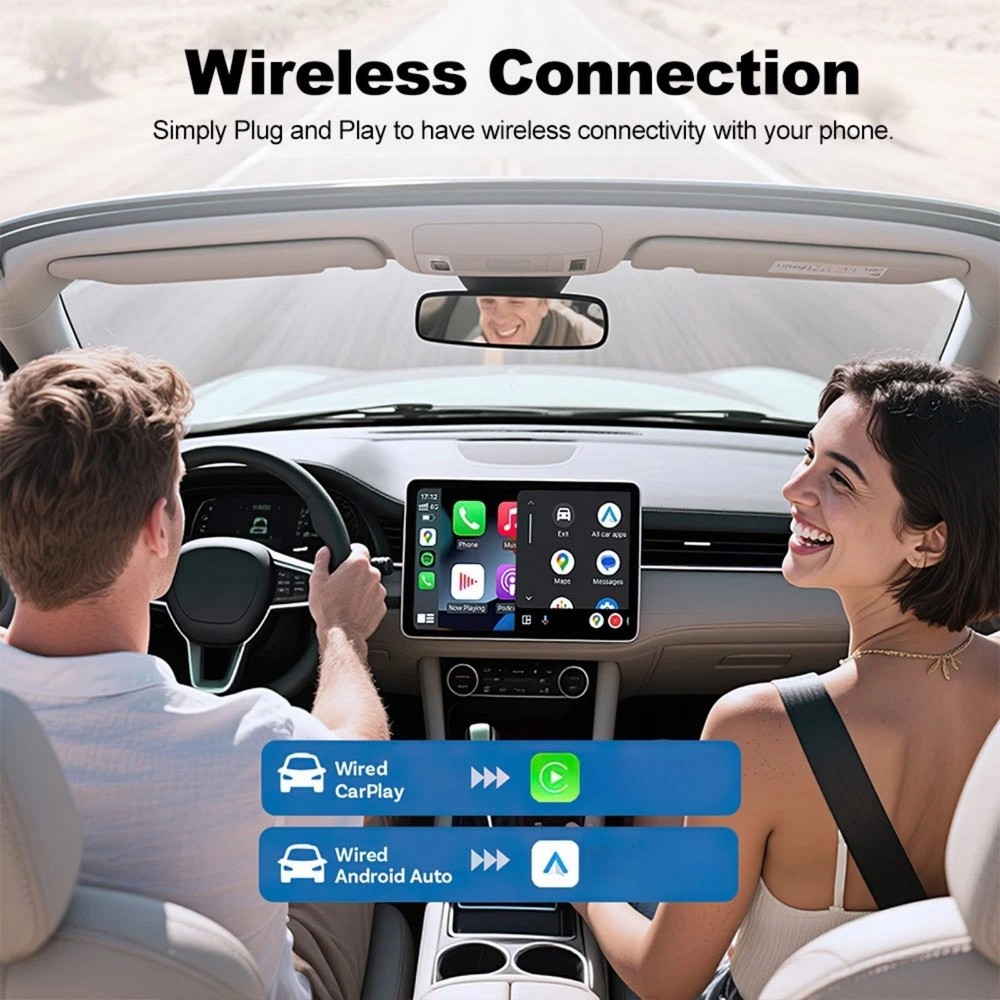 For CarPlay Wireless USB Dongle for Android Auto Bluetooth 4.2 Adapter Module