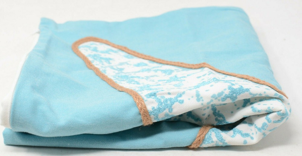 Starfish Square Throw Pillow Cover in Spa