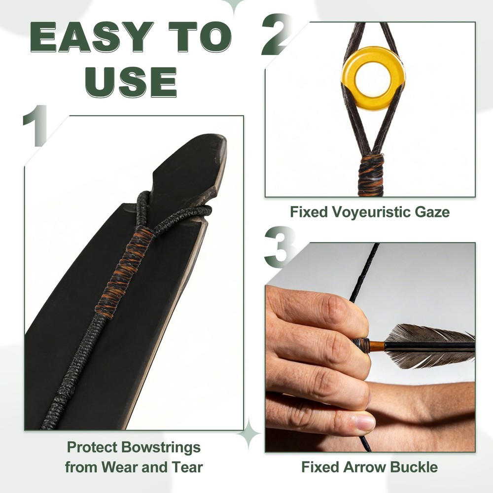 Archery Bow String Serving Thread Bowstring Thread 1600D & Red/Blue