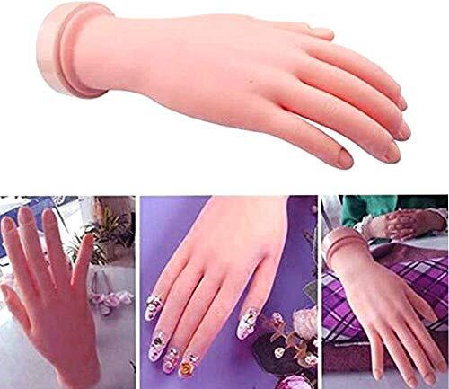 Flexible Bendable Nail Practice Mannequin Hand for Acrylic Nails