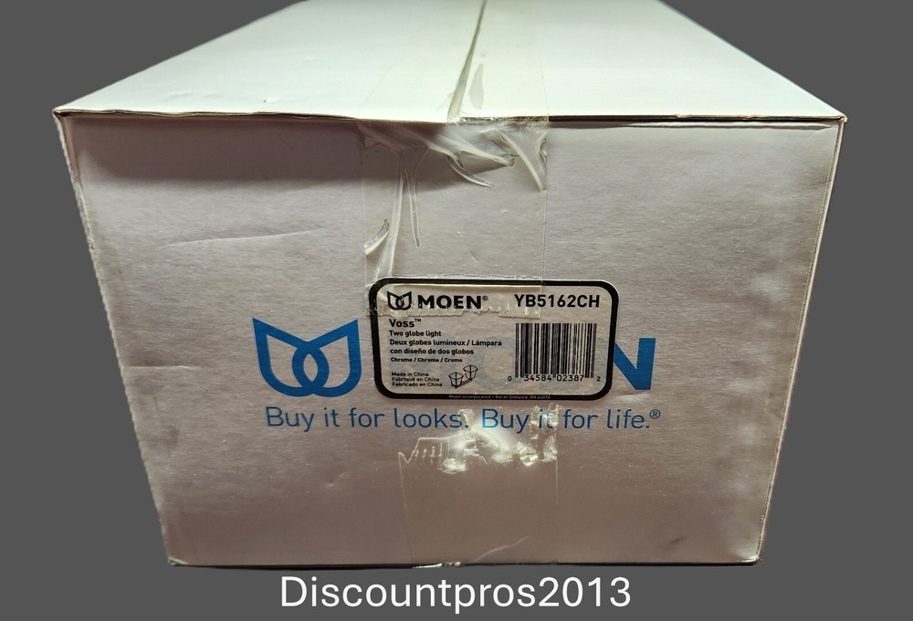 Moen YB5162CH Voss 2-Globe Bath Light Chrome