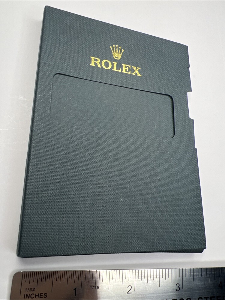 Authentic Green Rolex Card Papers Holder 2008-2014