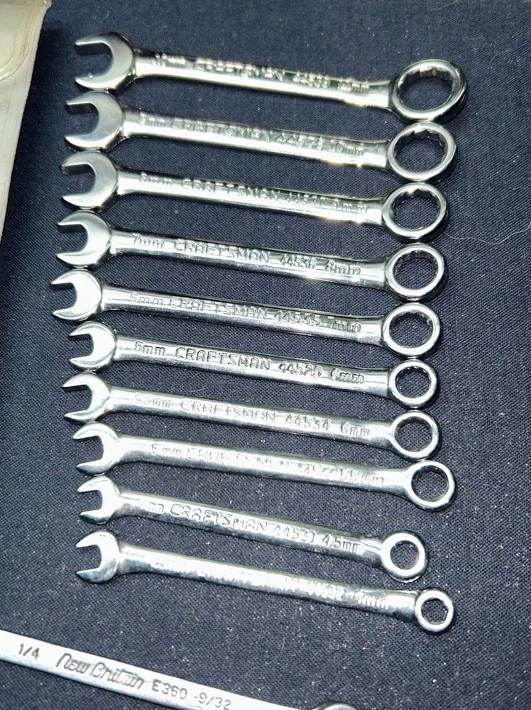 28 Assorted Ignition Wrenches Open End/Combo Craftsman-Indestro-Assorted NewUsed