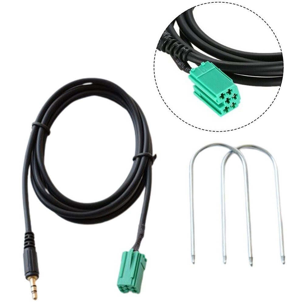 Adapter Cable Input Adapter 150cm 2005-2011 Black For Clio For Lagunar