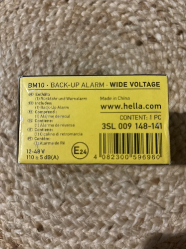 Hella Back Up Alarm 009148141
