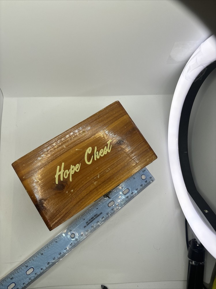Vintage Cedar Mini Hand Made Hope Chest