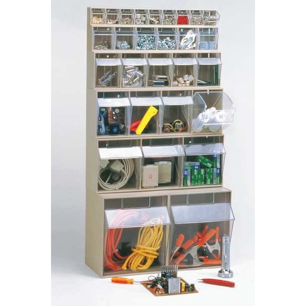 Quantum Storage Systems Qtb306iv Plastic Tip-Out Bin Ivory