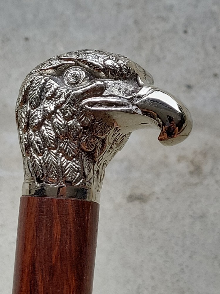 Deluxe 23" METAL Silver Eagle Handle Shoe Horn