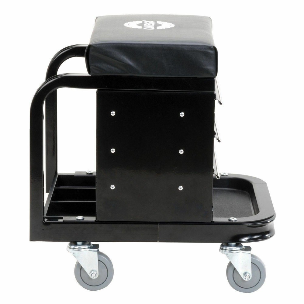 Mechanics Work Stool Garage Seat Creeper Shop Rolling Toolbox Glider Storage
