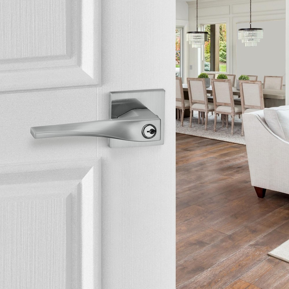 Berlin Modisch Sleek Dummy 2 Pack [Non turning pull only], Satin Nickel