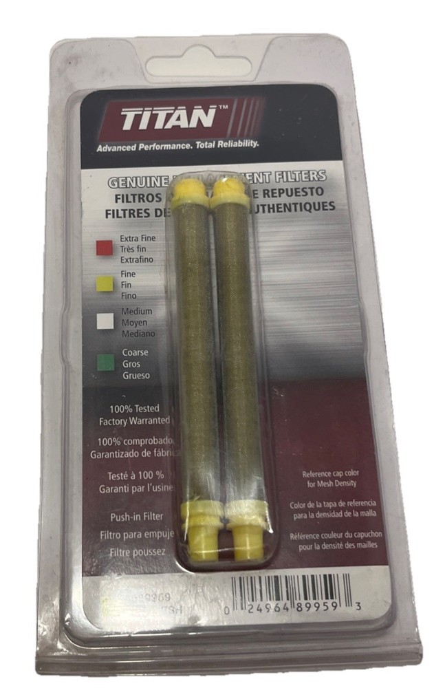 Titan 89959 Filter Replacement Cartridge 2 Pack Fine Mesh