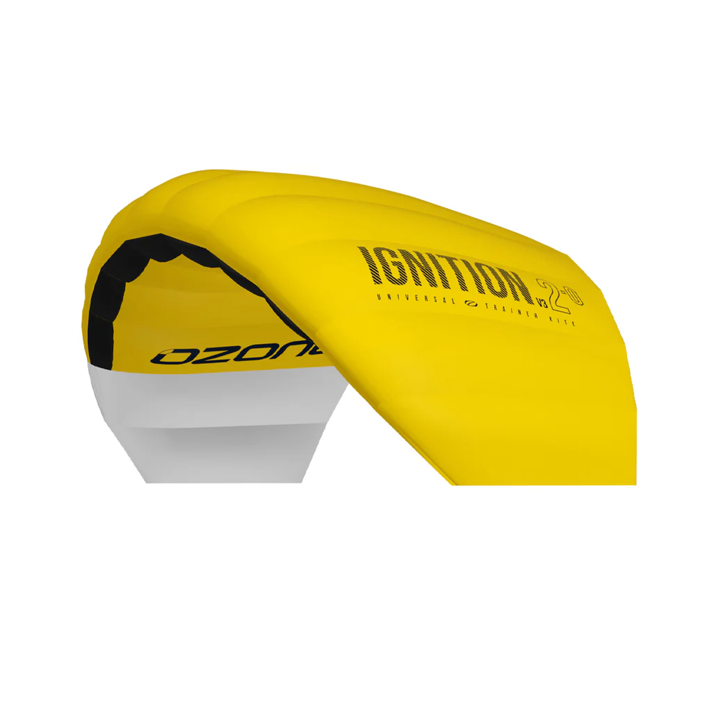 Ozone Ignition V3 3-Line Kiteboarding Trainer with Bar - 3.0m Yellow