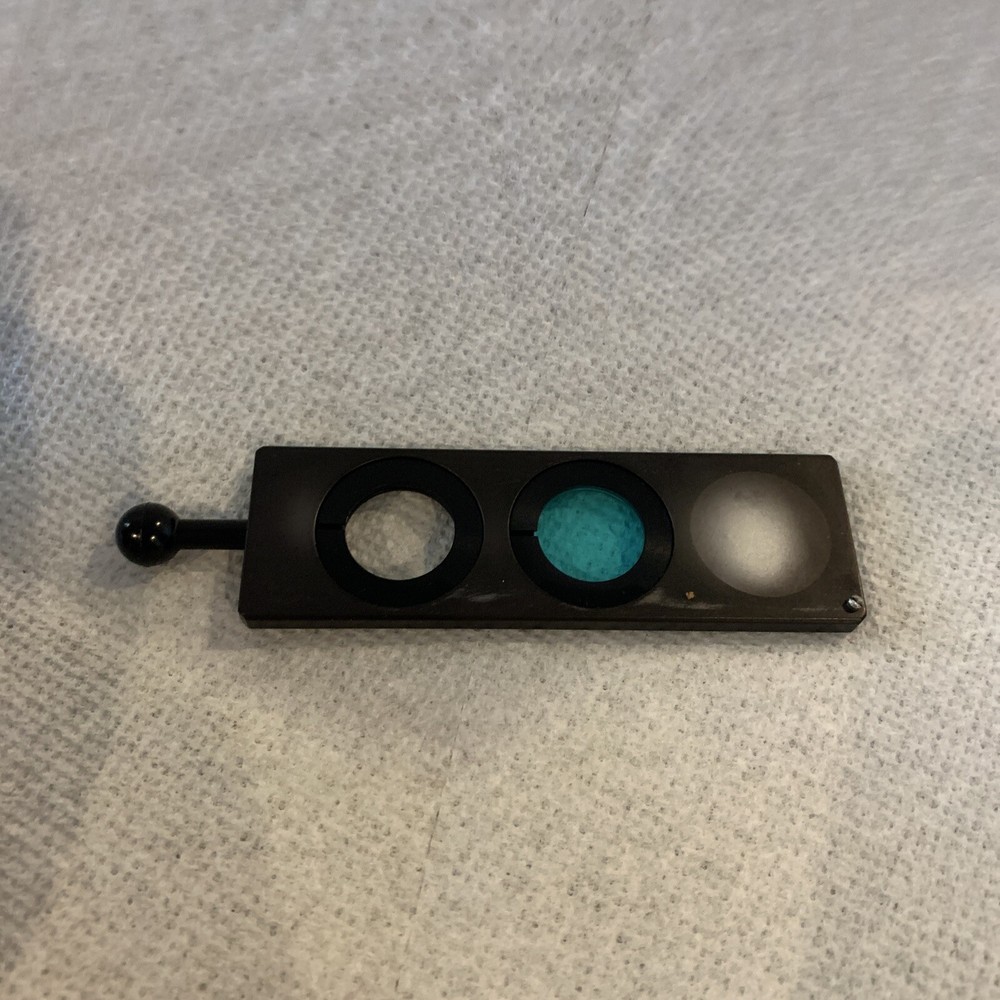 MICROSCOPE PART ZEISS GERMANY IM FILTER SLIDE BLUE OPTICS