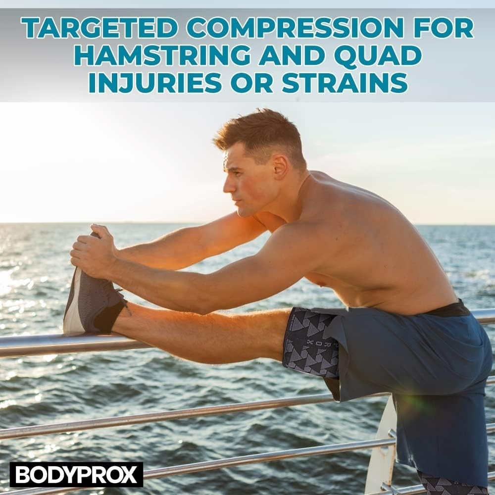 BODYPROX Thigh Compression Sleeve(1 Pair), Hamstring Compression Sleeve