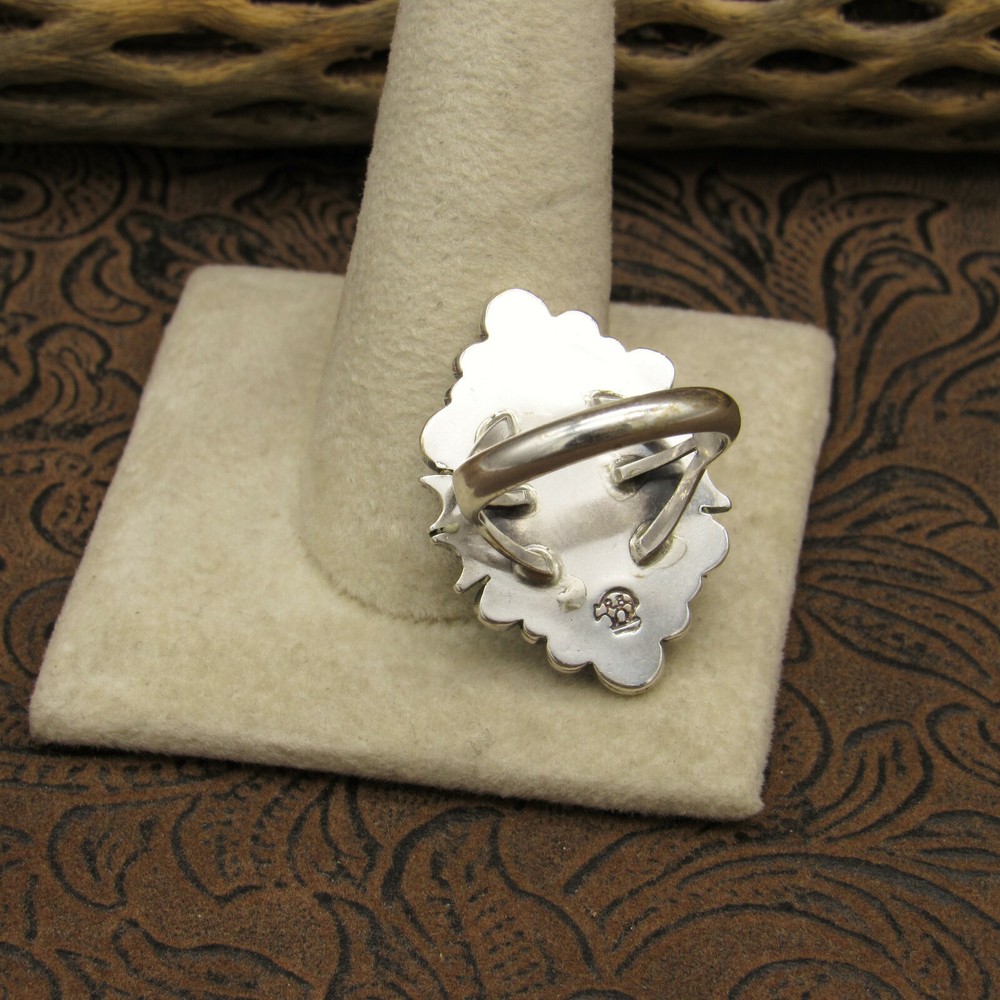 Sterling Silver and Turquoise Southwest Ring Size 7+