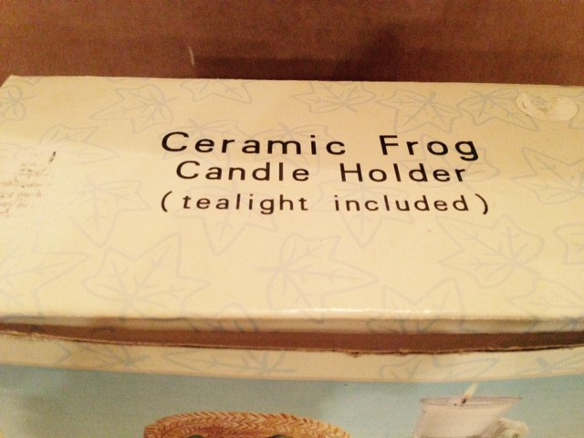 New Ceramic Frog Candle Holder, Free Shipping