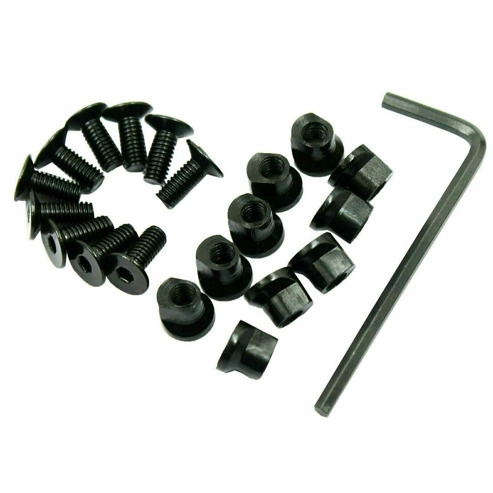 50 Pack KeyMod Screw and Nut Replacement Set for Rail Sections - with Wrench