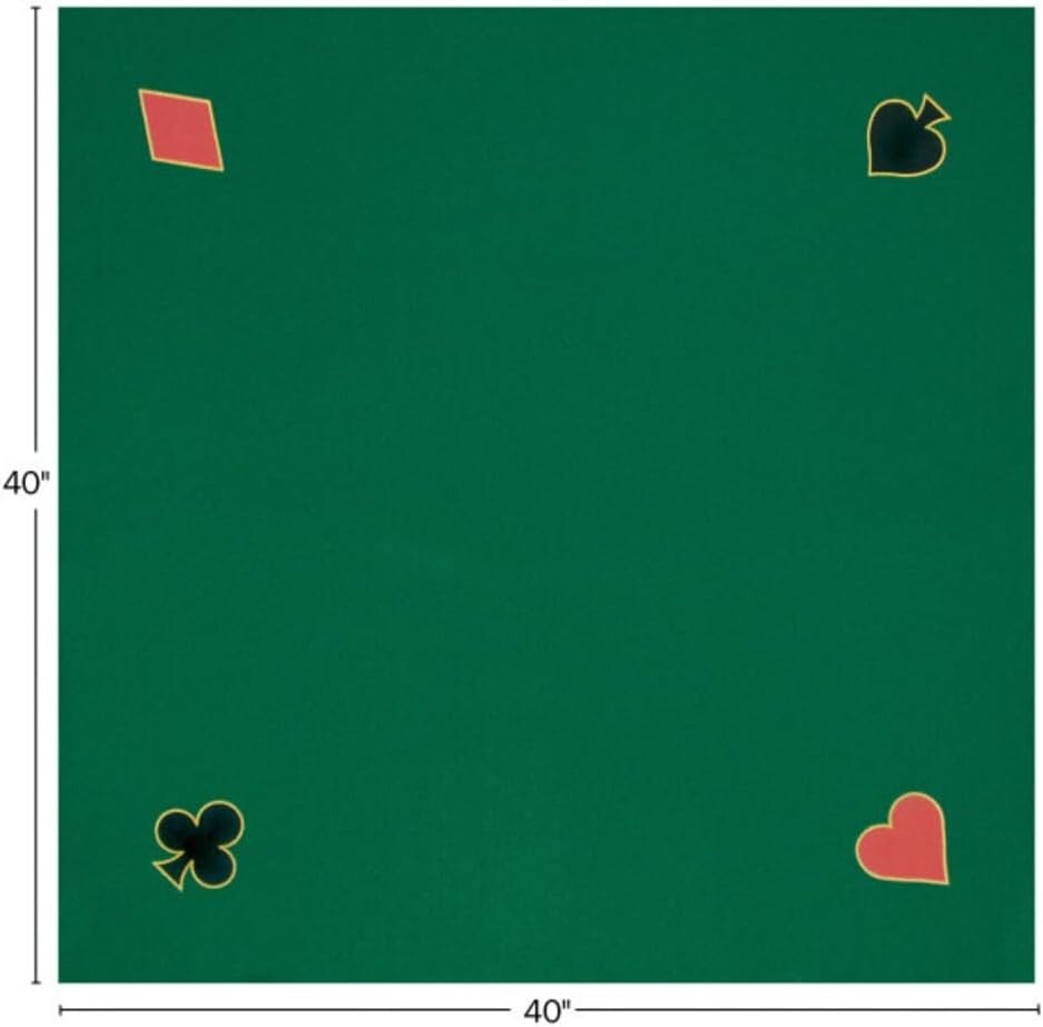 Customizable Poker Green Felt 40-Inch Surface – Elevate Your Gaming Experience