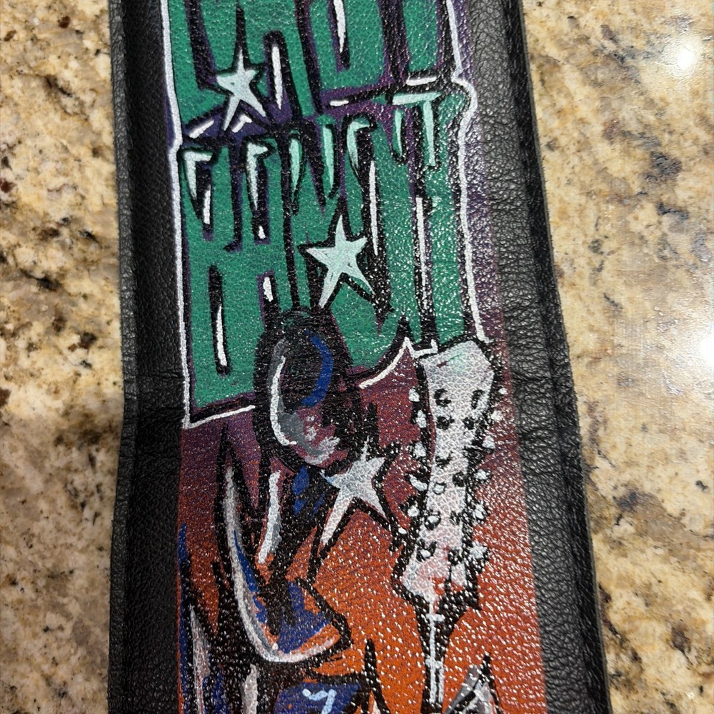 Leathergraft Liverpool Great Britain Guitar Strap Signed