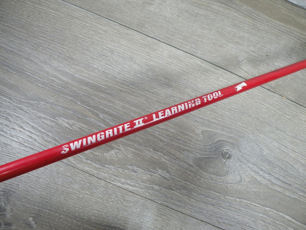 Swingrite II Learning Tool Golf Swing Trainer - Red Shaft with Formed Grip
