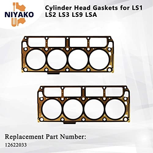 2Pcs Cylinder Head Gaskets Replacement# ???????? for GM Engine 12622033