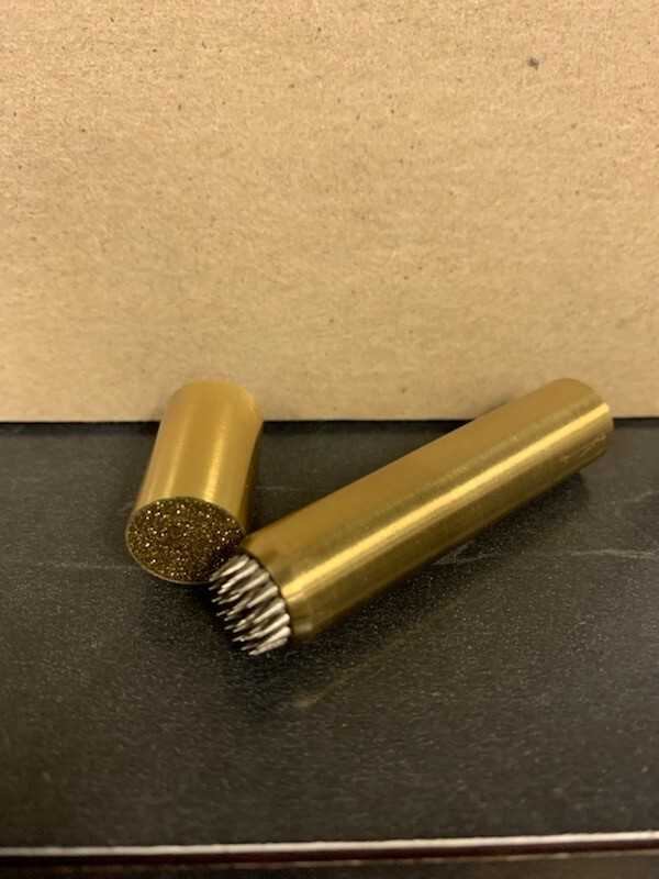 Solid Brass Tip-Pik Cue Tip Tool, tip tool, Hold chalk better