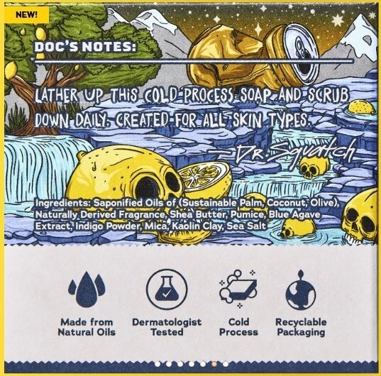NEW!! 2 PACK Dr Squatch GRIME REAPER Limited Edition Bar!