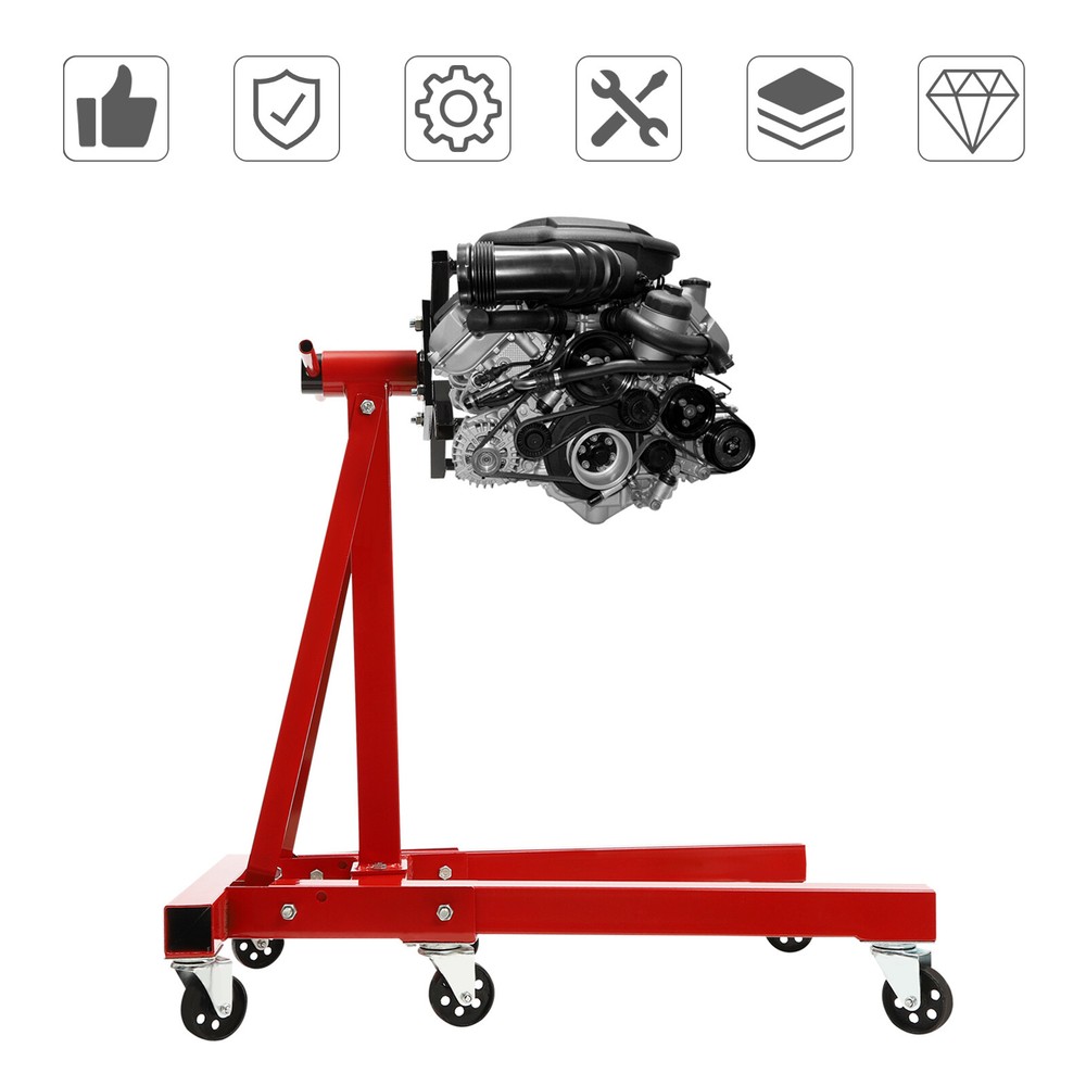 Vehicle Engine Block Stand 360 Degree Head 2000 LBS Folding Engine Stand