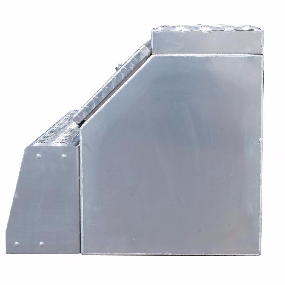 36" Aluminum Tool/Step Saddle Box with Lock and Keys